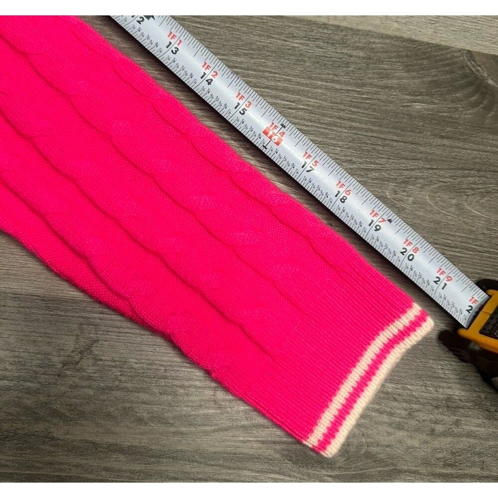 Sandro Sweater Womens Medium Pink Cable Knit Wool Cashmere Polo Boxy Gaultier - Picture 6 of 7